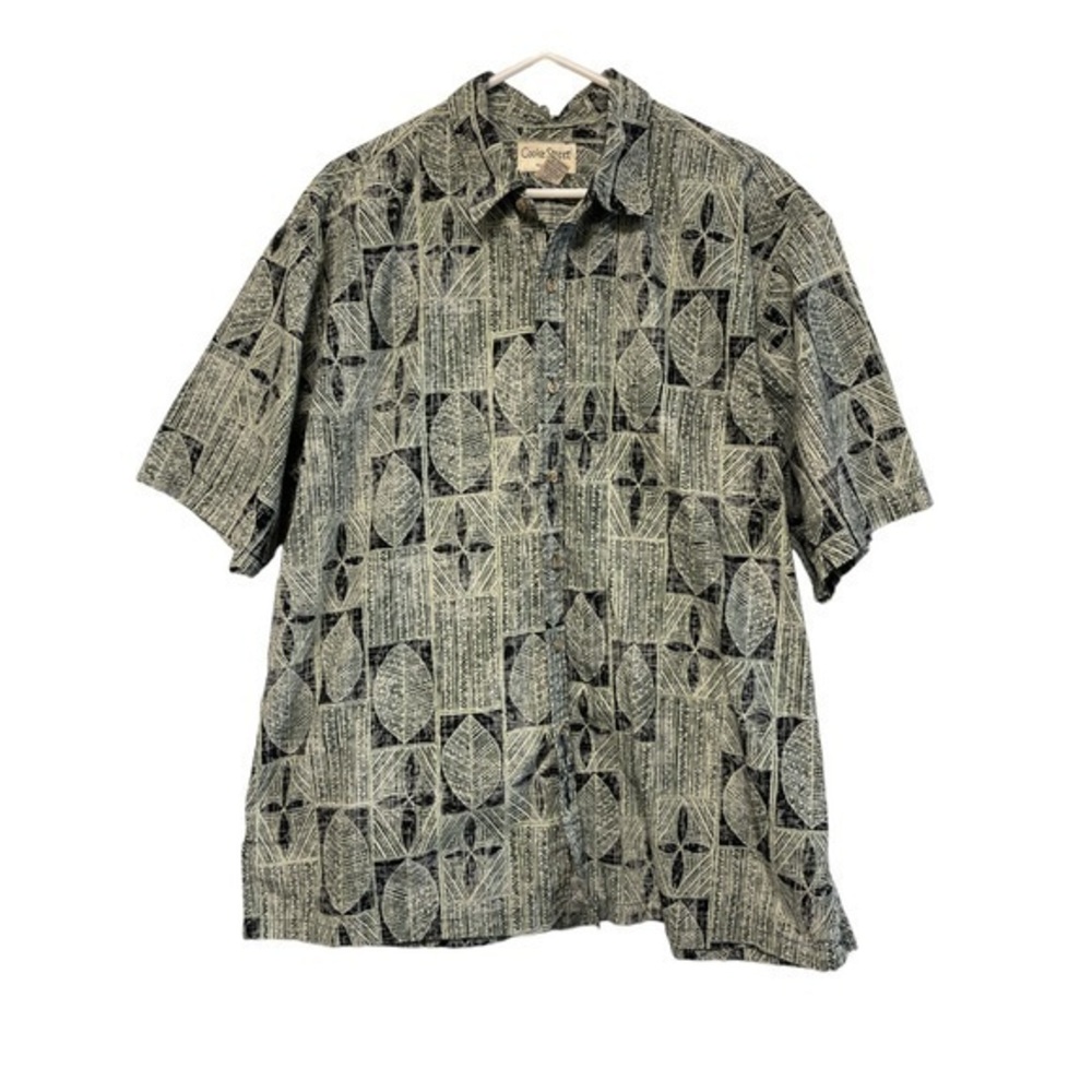 Men's Cooke Street Honolulu Vintage Hawaiian Button Down Shirt SZ 2XL EUC #7434